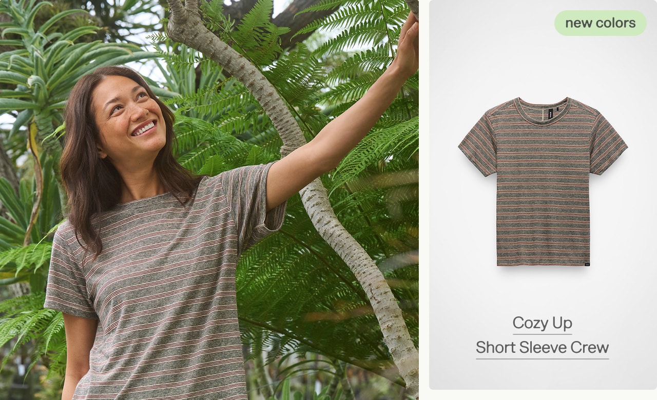 cozy up short sleeve crew