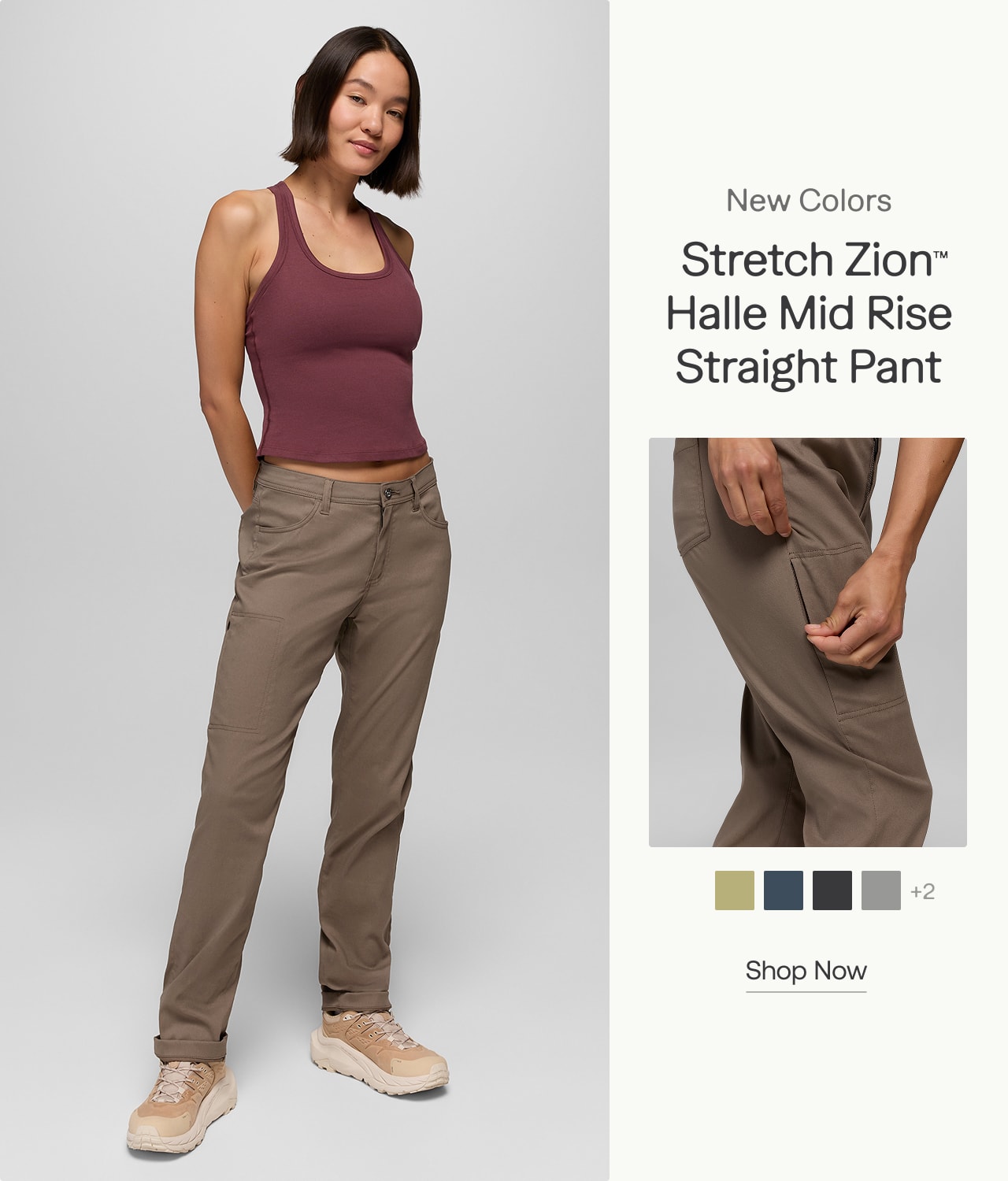 stretch zion halle mid rise straight pant